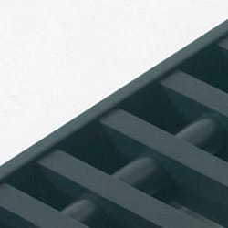 Rolrooster vervaardigd uit zwart aluminium