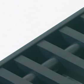 Rolrooster vervaardigd uit zwart aluminium