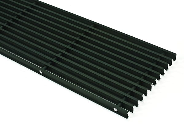 Lineair Convectorputrooster Zwart Aluminium