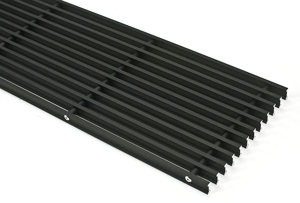 Lineair Convectorputrooster Zwart Aluminium