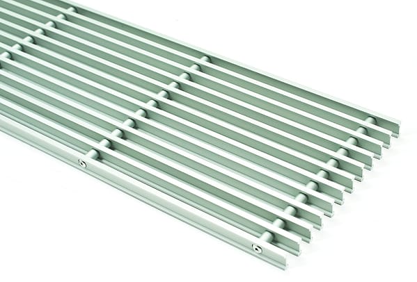 Lineair Convectorputrooster Grijs Aluminium
