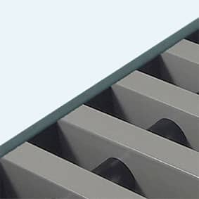 Convectorrooster Signaalgrijs Aluminium